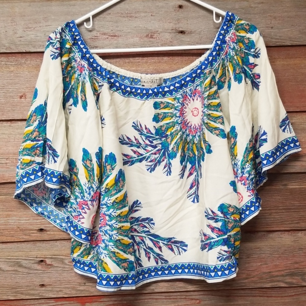 Off the Shoulder NWOT Boho Peasant Top Shirt
